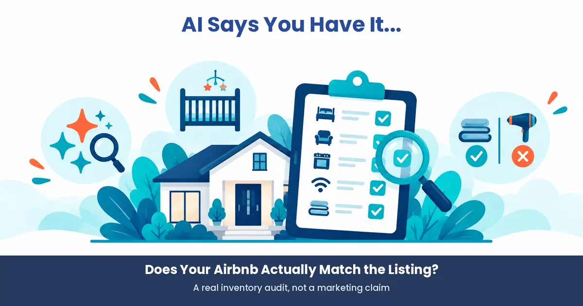AI amenity filters vs the actual Airbnb property — an inventory audit guide