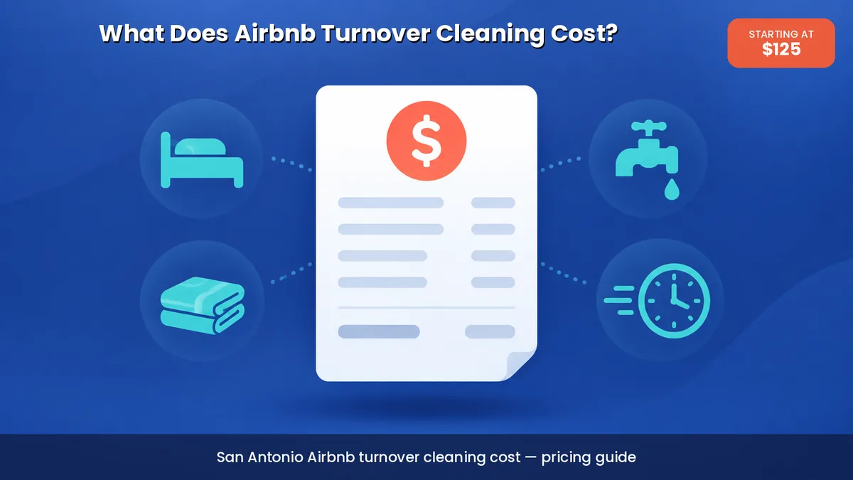 What does Airbnb turnover cleaning cost in San Antonio