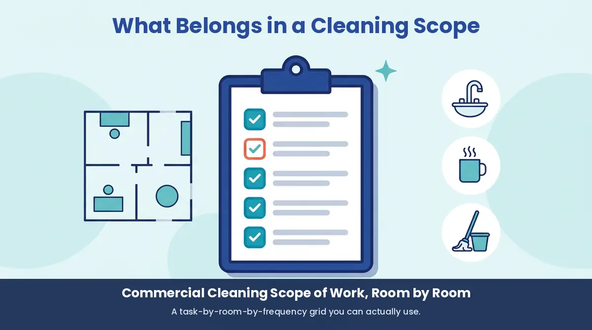 Commercial cleaning scope of work — a room-by-room checklist for San Antonio businesses