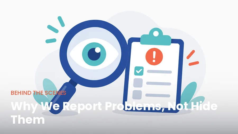 Why Chabod reports problems instead of cleaning around them